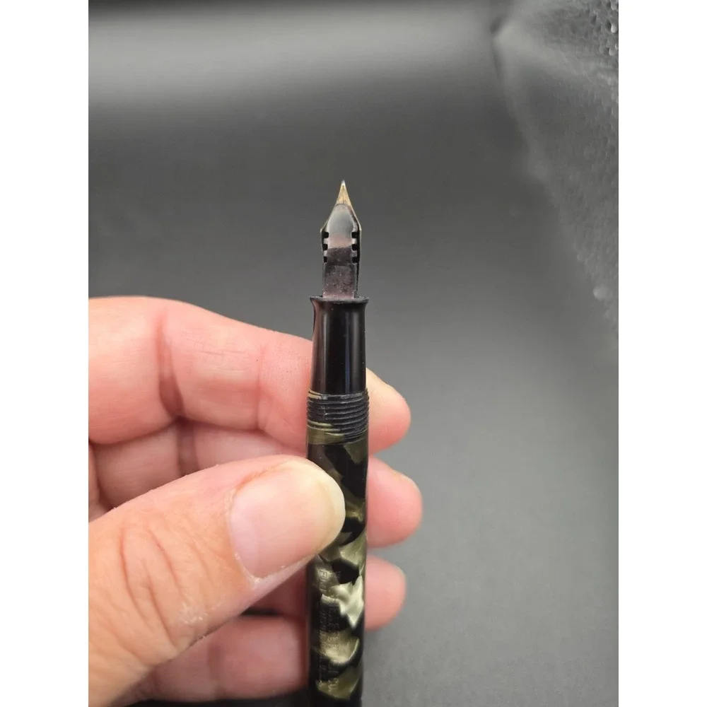 VTG 1930s Sheaffer Balance Fountain Pen Grey Pearl Black 3 Nib For Restoration - Picture 8 of 10